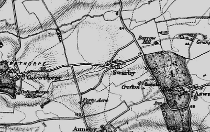 Old map of Swarby in 1895