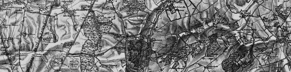 Old map of Northington Down Fm in 1895