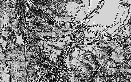 Old map of Swaythling in 1895