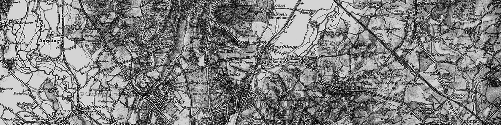 Old map of Swaythling in 1895