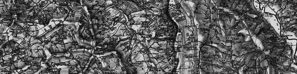 Old map of Sweet Green in 1899