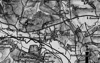 Old map of Sweetham in 1898