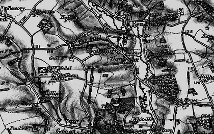 Old map of Sweffling in 1898