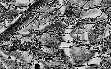 Old map of Swelling Hill in 1895