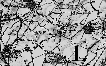 Old map of Swepstone in 1895