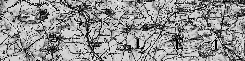 Old map of Swepstone in 1895