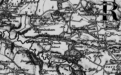 Old map of Swettenham in 1896