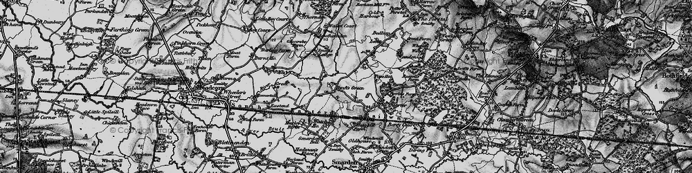 Old map of Swift's Green in 1895