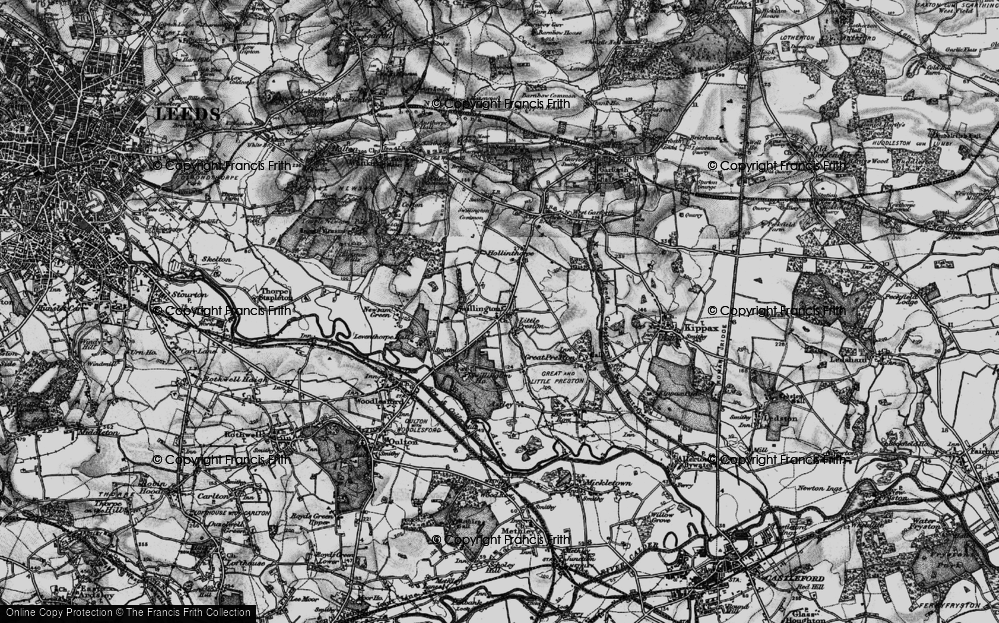 Old Map of Swillington, 1896 in 1896