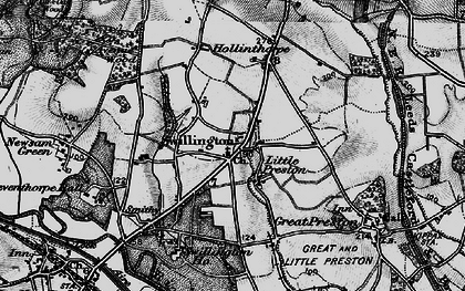 Old map of Swillington in 1896