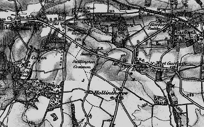 Old map of Swillington Common in 1896