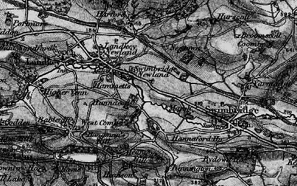 Old map of Swimbridge Newland in 1898