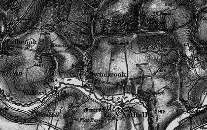 Old map of Swinbrook in 1896