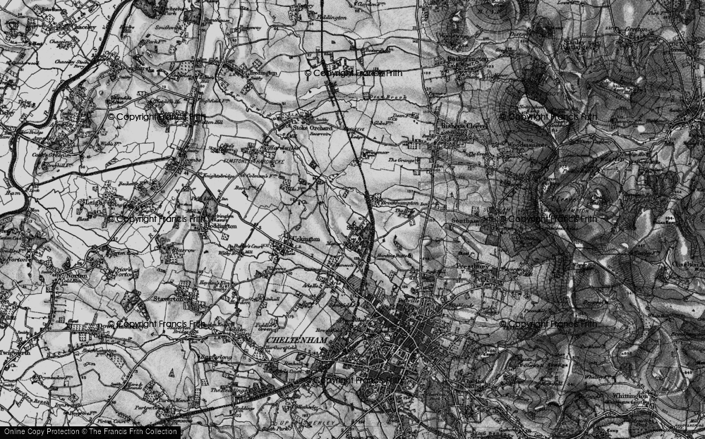 Old Map of Swindon, 1896 in 1896