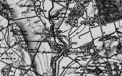 Old map of Swindon in 1899
