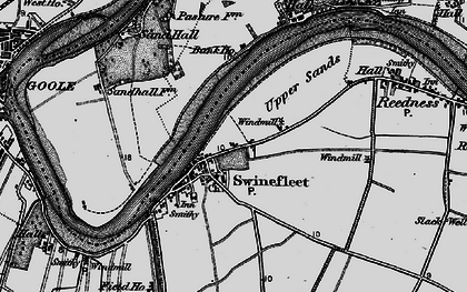 Old map of Swinefleet in 1895