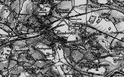 Old map of Swingate in 1895