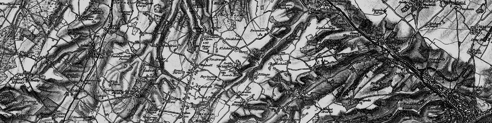Old map of Swingfield Street in 1895
