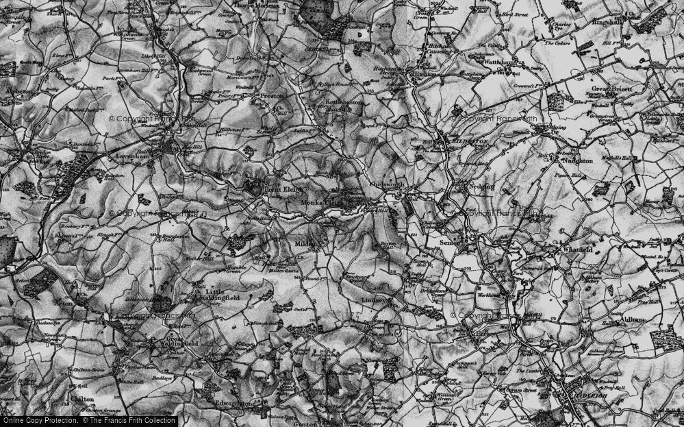 Old Map of Swingleton Green, 1896 in 1896