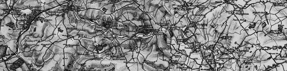Old map of Swingleton Green in 1896