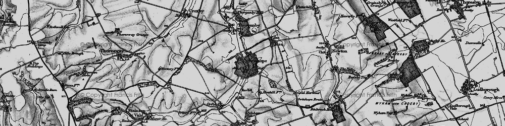 Old map of Swinhope in 1899