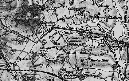 Old map of Swinmore Common in 1898