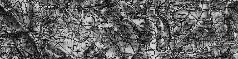 Old map of Woodhouses in 1897