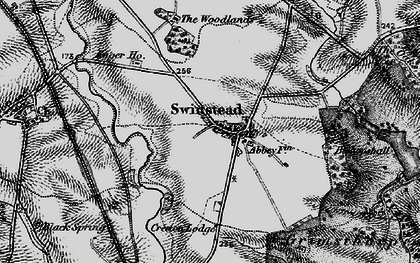 Old map of Swinstead in 1895