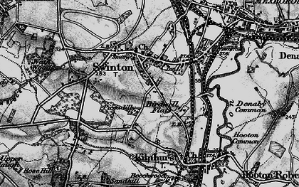 Old map of Swinton in 1896