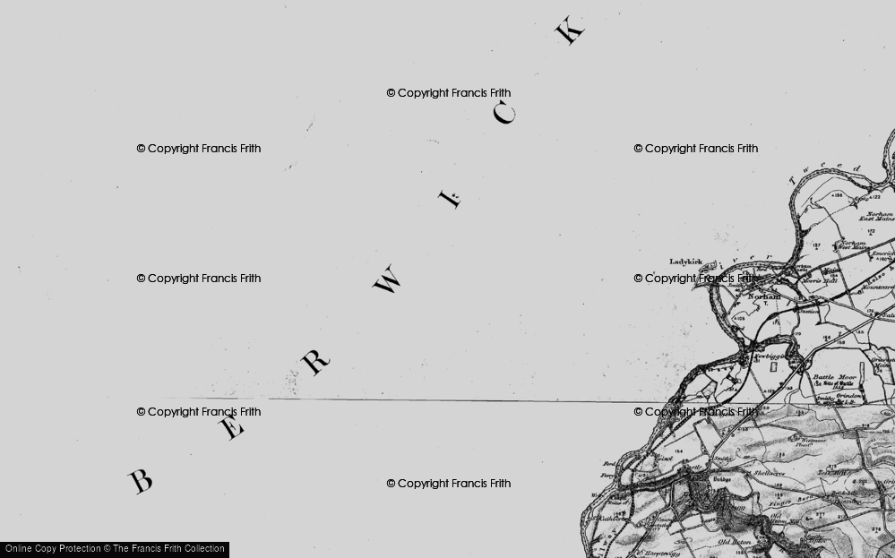 Old Map of Historic Map covering Bellshiel in 1897