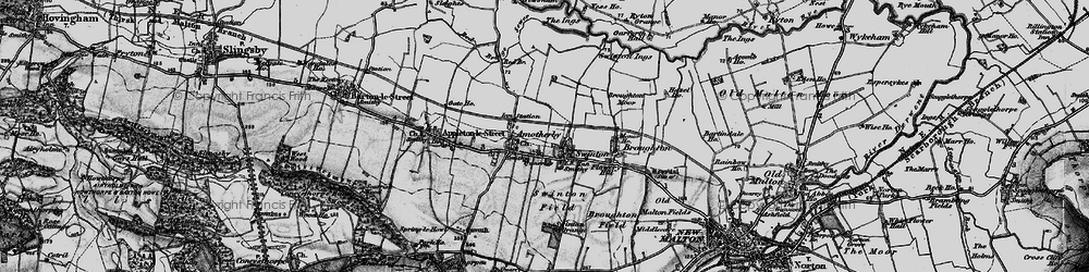 Old map of Swinton in 1898