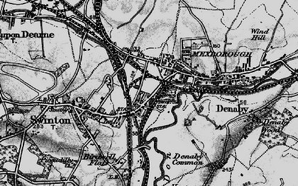 Old map of Swinton Bridge in 1896