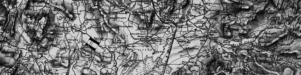 Old map of Bronmwyn in 1898