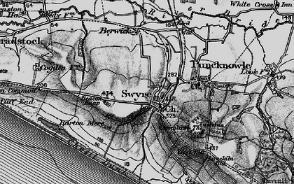 Old map of Beacon Knap in 1897