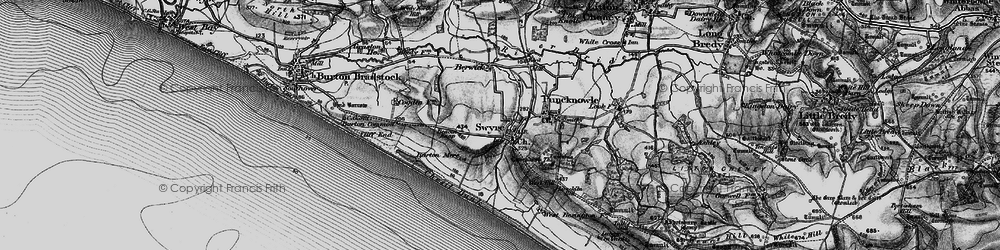 Old map of Swyre in 1897