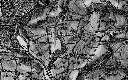 Old map of Sydenham Damerel in 1896