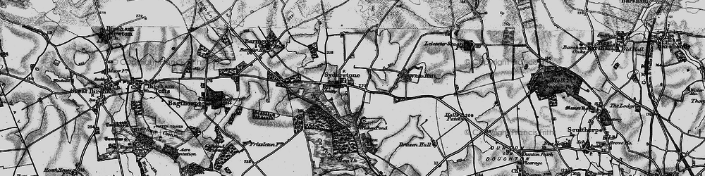 Old map of Wicken Green Village in 1898