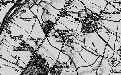 Old map of Syerston in 1899