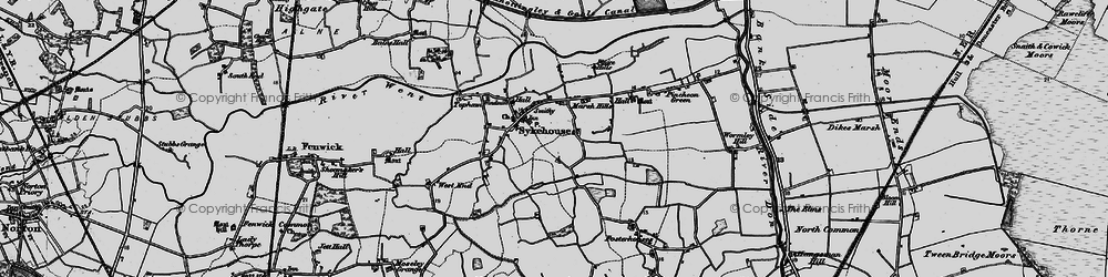 Old map of Sykehouse in 1895