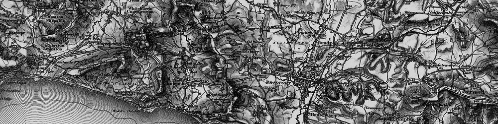 Old map of Symondsbury in 1897