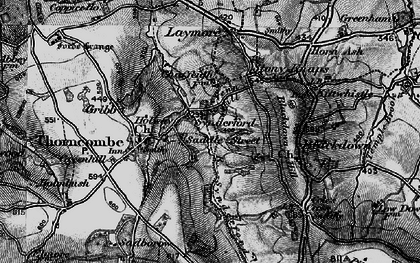 Old map of Synderford in 1898