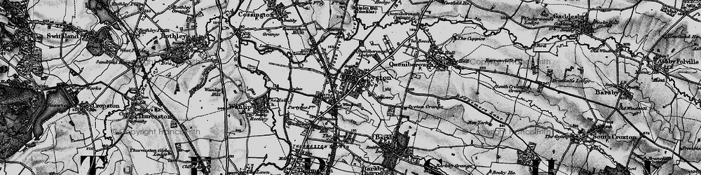 Old map of Syston in 1899