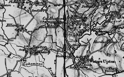 Old map of Sytch Lane in 1899