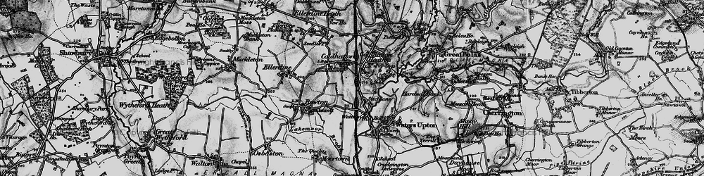 Old map of Sytch Lane in 1899