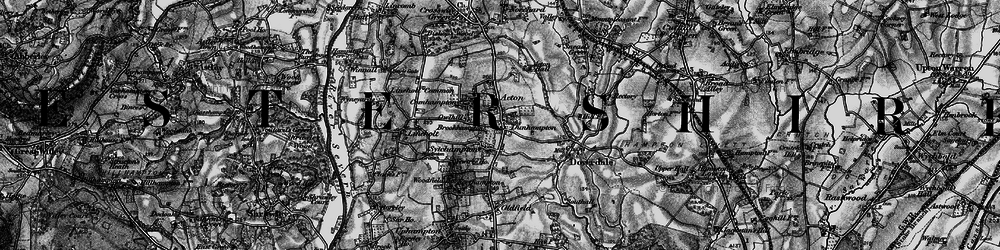 Old map of Sytchampton in 1898