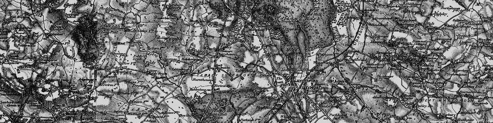 Old map of Tabley Hill in 1896