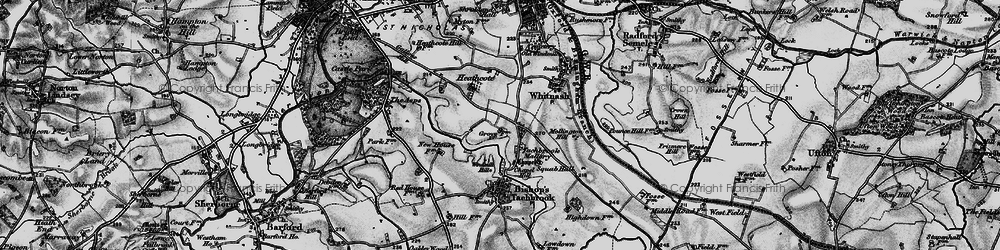 Old map of Tachbrook Mallory in 1898