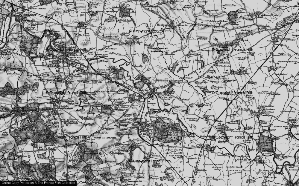 Old Map of Tadcaster, 1898 in 1898