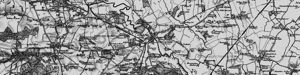 Old map of Tadcaster in 1898