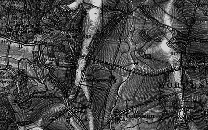 Old map of Taddington in 1896